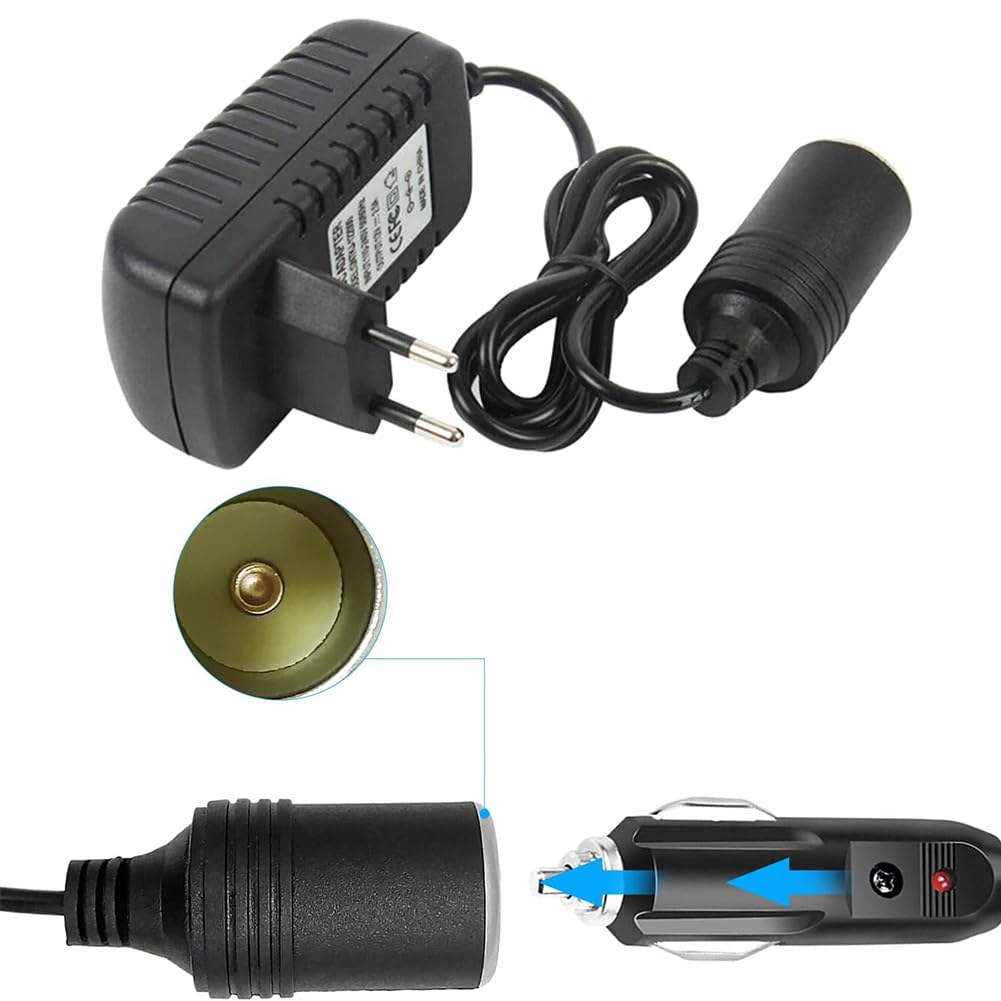 Adapter samochodowy, zasilacz sieciowy, gniazdo zapalniczki samochodowej, 12 V/2 A