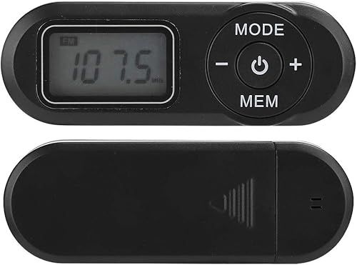 Miniatura 6 de Mini reproductor de música de radio FM digital portátil, con LCD de 1.1 pulgadas y auriculares, buena recepción y más duradero, rango de recepción