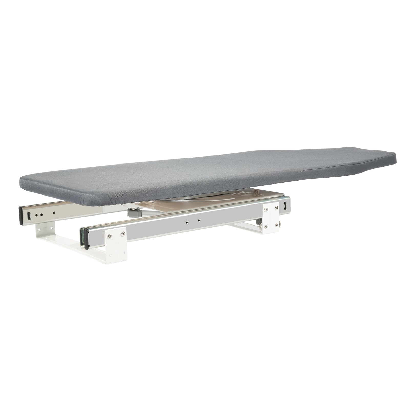 Tabla de planchar extensible, giratoria 180°, 45 kg, funda resistente al calor, ahorra espacio, 80 x 29,5 x 12 cm, color
