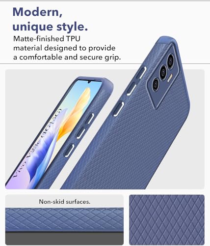 Image of Jkobi Back Cover Case for Vivo V23e 4G | 5G (Liquid Silicone | Side Grip | Camera Protection)