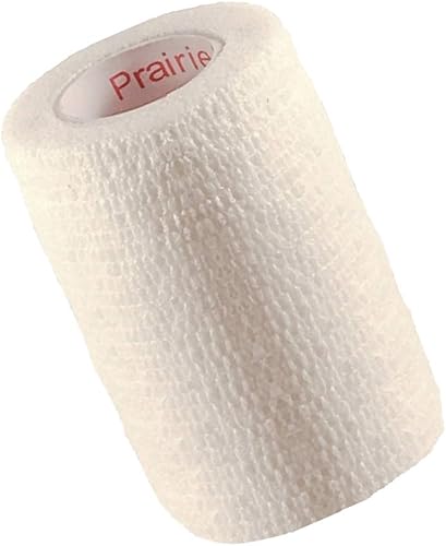 Miniatura 123 de Cinta adhesiva para veterinarios (negro) (paquete de 2) (4 pulgadas x 15 pies), autoadhesiva, adherente, cohesiva, flexible, autoadhesiva, rollo