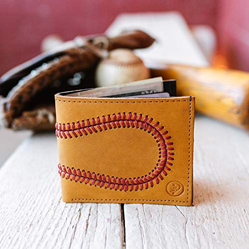 Genuine Baseball Glove Leather Bifold Wallet for Men2