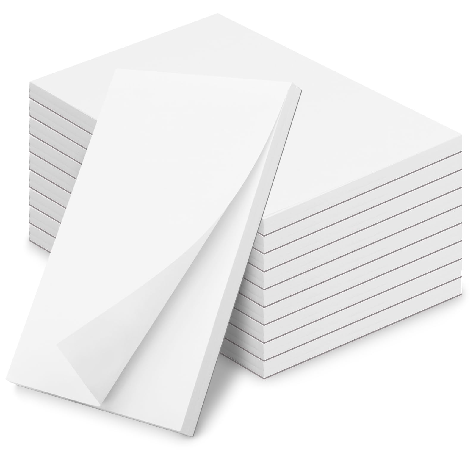 Note Pads 3x5 In 10 Pack Blank Server Notepad 50 Sheets Per Scratch Memo Pads for Grocery Shopping
