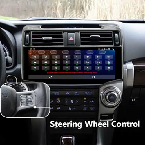 Image of 6GB+64GB,Android 14 Upgrade Car Radio for Toyota 4Runner 2010-2022,4Runner Stereo with Wireless Carplay & Android Auto, Bluetooth 5.2 QLED DSP EQ GPS 4G LTE SWC Retain OEM Stlye (Silver)