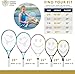 Kids Tennis Racket with Training Videos – 19 Inch Aluminum Youth Tennis Racket with Neoprene Handle for Children Age 5-12 – Learn Faster and Play Better by Street Tennis Club, Pink/White