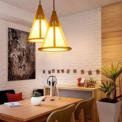 Lampara de techo ajustable de madera iza para solucionar techos bajos 3