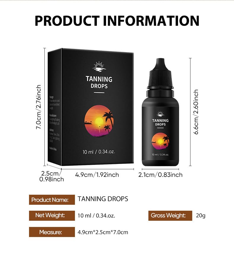 Esencia bronceadora de 10 ml con efecto calmante e hidratante corporal completo 5