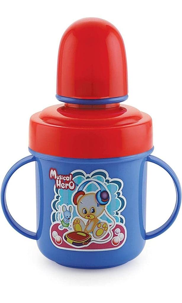 LD LUCIDO DECORE Stainless Steel Baby Spout Sipper Cup for Kids/Baby/Toddler/Boy/Girl Age 3 Months to 18 Months 320 ML-image-3