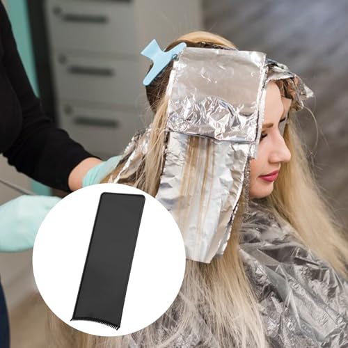 balayage board 1 pcs highlighting board hair coloring paddle balayage highlighting board with teeth hair dye tools highlighting paddle for barber salon hairstylist hair dying tools black