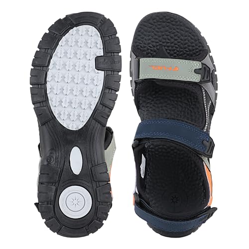 Image of FUEL Sandals & Floaters for Mens & Boys Comfortable & Lightweight Dailywear, Anti-Skid Flexible & Breathable for Running, Walking Stylish Casual Sandal for Outdoor Footwear For Gents (Rambo-01)