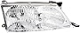 For Toyota Avalon Headlight Lamp 1998 1999 Halogen Passenger Right Side