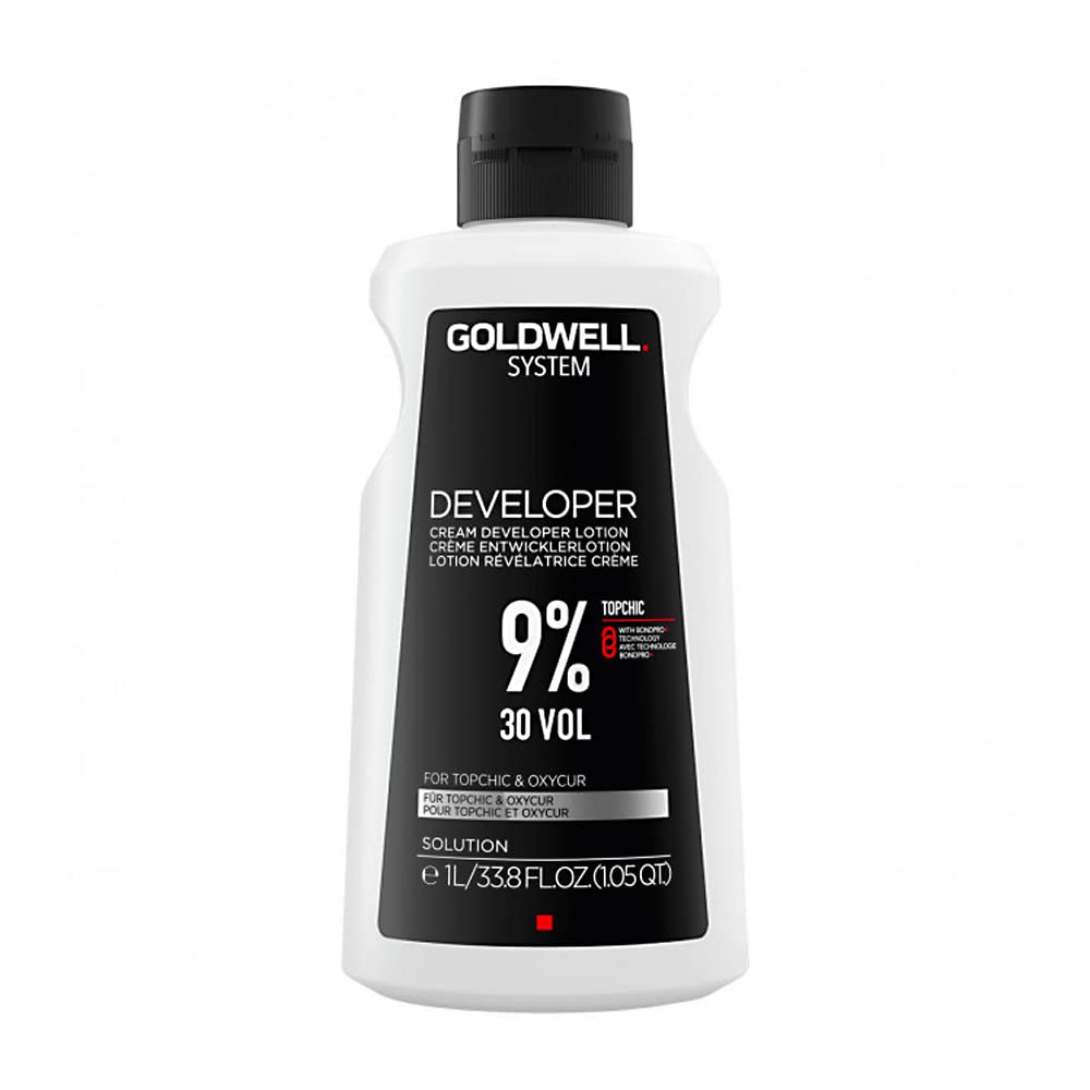GOLDWELL System Developer Topchic Lotion 9% 30 Vol 1000 ml, x, 1 l (Pack of 1)