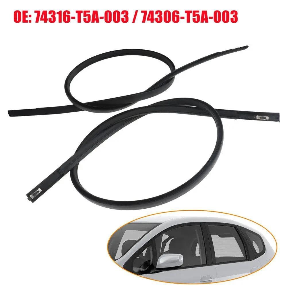 Protezione Porta Auto 1 Paio Di Strisce Di Guarnizione Modanatura Gocciolatoio Lato Sinistro Destro Per Auto Tetto Per Fit 5 Porte 2015-2021 74316-T5A-003 74306-T5A-003