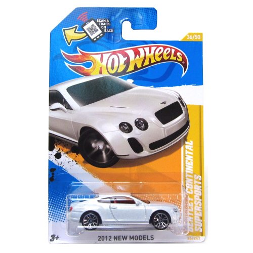 Hot Wheels Bentley Continental Supersports blanco 1:64 miniatura 1