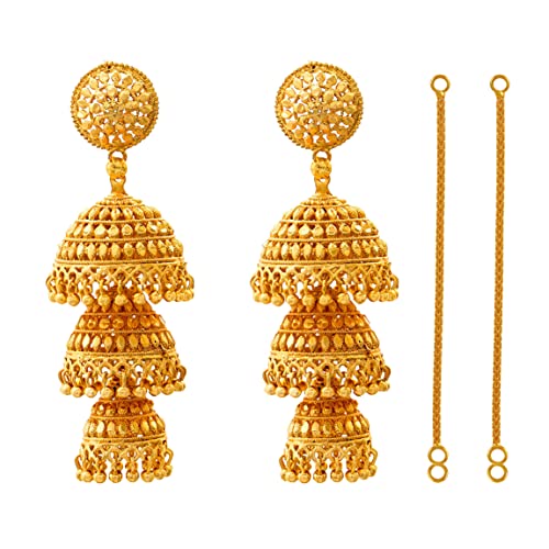 Image of JFL - Jewellery for Less Gold Plated Copper Earrings For Women