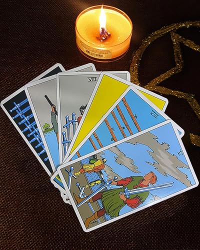 Image of Tarot Cards, Tarot Card Deck, Tarot Cards Deck 78 Original, Suitable for Family Party Games, Divination Tool Tarot Card, Excluding Guide Book (Cards+Box)