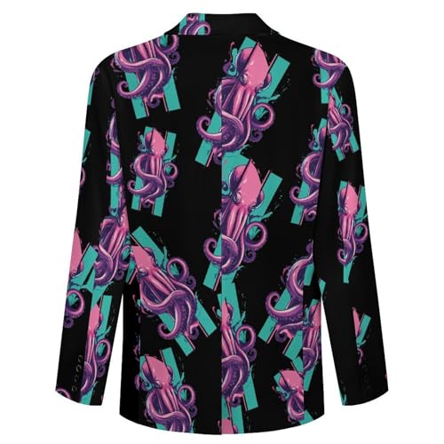 Octopuss Tentacles Monster Wrap Classic Suits Blazer for Men Business Tuxedo Jacket Sport Coat Two Buttons4