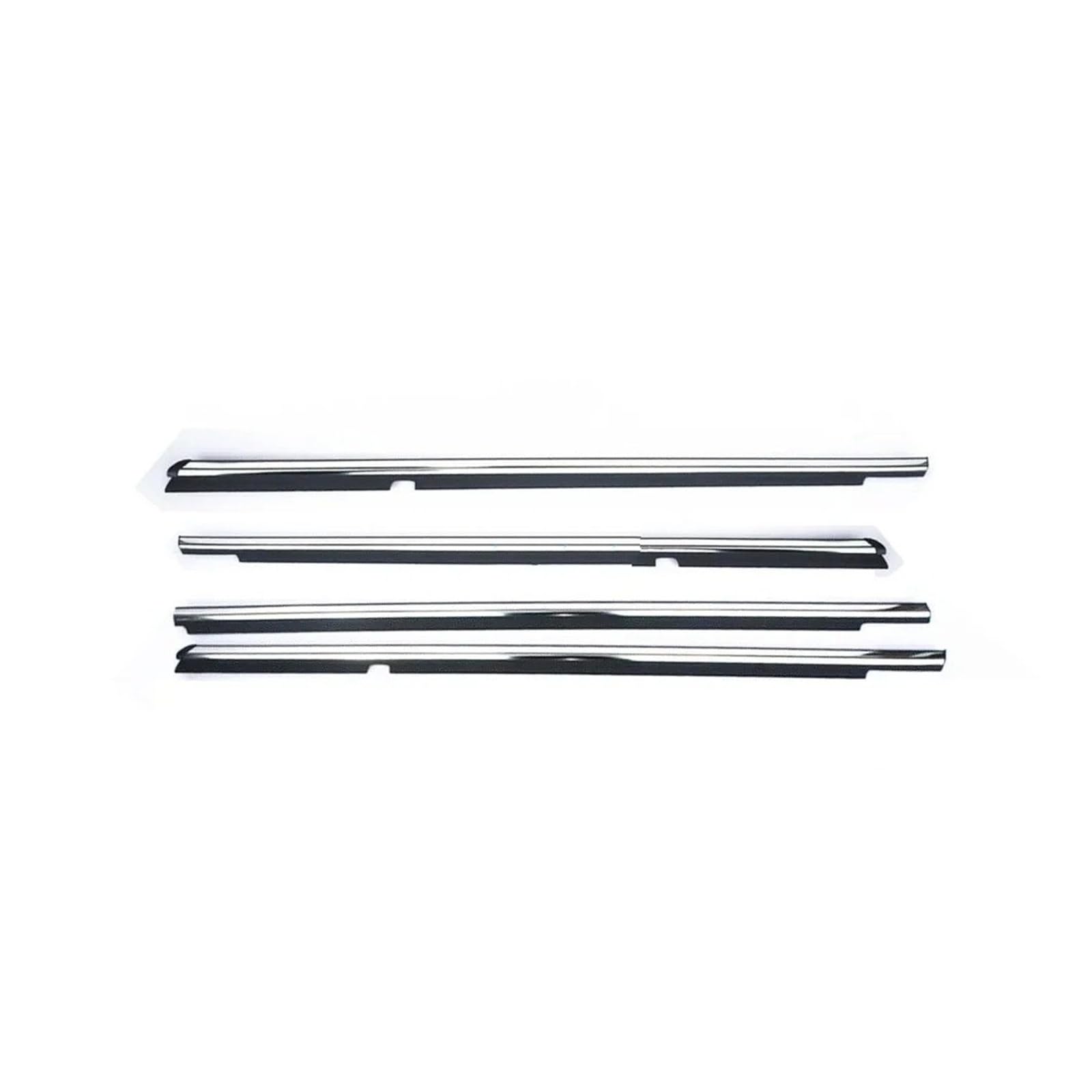 Uussup Short Wire Rubber Seal Weather Stripping 4 Pcs Rubber Laminate 5727A005 Black Or Chrome Outside Window Glass For Lancer Cy Cx Weatherstrip For Fortis For Evo