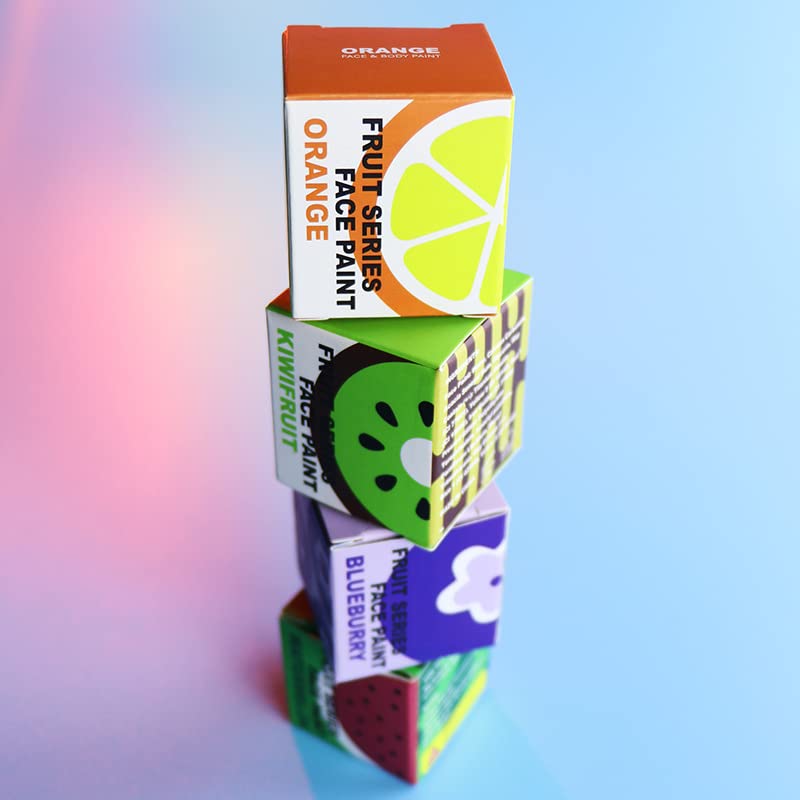 Miniatura 6 de Paleta de delineadores de ojos activados por agua con purpurina de neón gruesa prensada, pintura facial y corporal que brilla en la luz negra