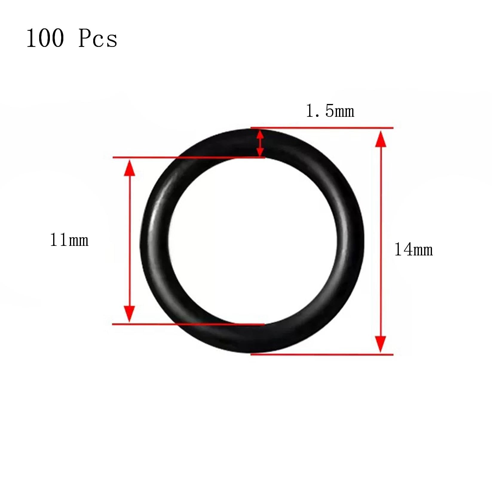 O-Ring In FKM Verde, Sezione 2,0 Mm, Diametri Vari 5-70 Mm, Guarnizione Olio