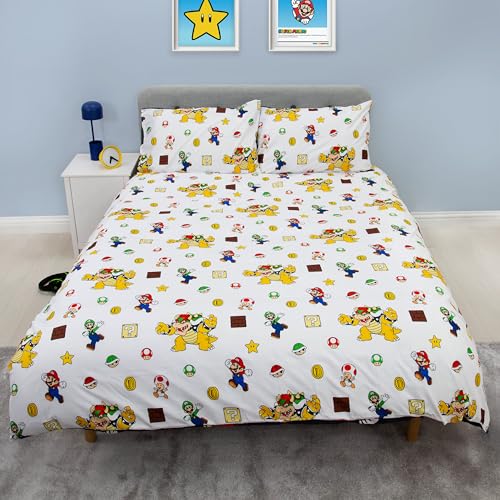 Linge de lit Mario Luigi Bowser pour chambre double ou ado passionné - 6