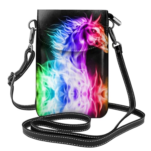 Sac à bandoulière imprimé cheval de feu en textile doux hypoallergénique pour voyage