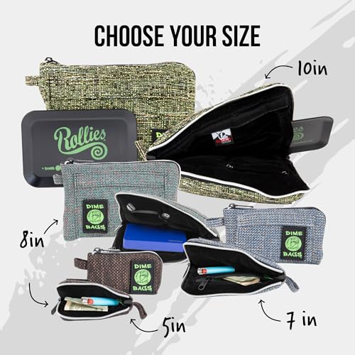 Dime Bags All-in-One Padded Pouch with Accessory Tray & Smell/Spill Proof Pocket, Protective Case for Glass Storage & Travel2