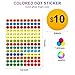 Removable Garage Sale Price Stickers, 1400 PCS 3/4 Inch Price Stickers for Yard Sales, Flea Markets, County Fairs & Retail Use, Pricemarker Labels, Colours Round Price Tags