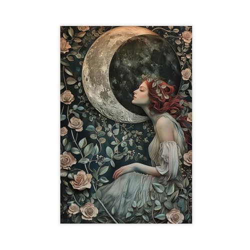Toile Selene Moon Goddess 60x90cm pour habiller un grand mur vide