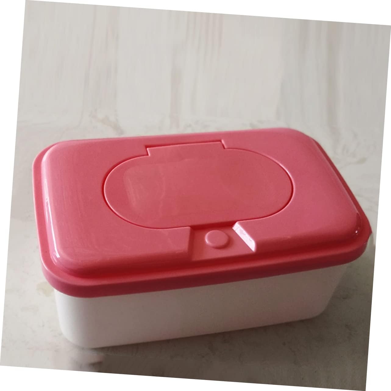 2 Pcs Wipes Dispenser Wipe Holder with Lid Box Case Keeps Wipes Fresh Refillable Wipes Container for Baby and Adult Use Bathroom and Travel Wipe Holder