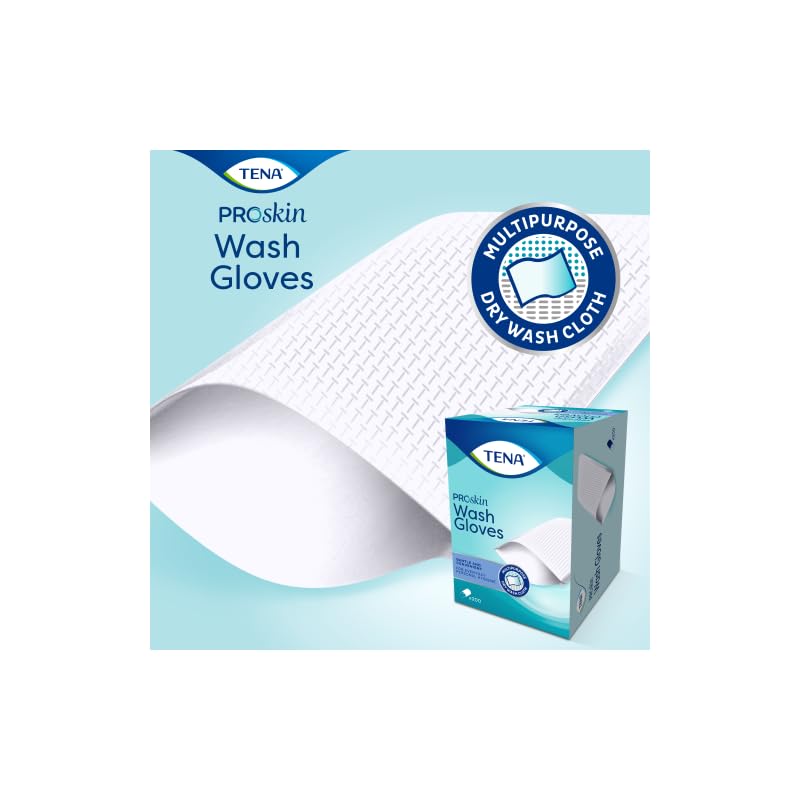 Tena Wash Glove - 6 paquets de 200 gants