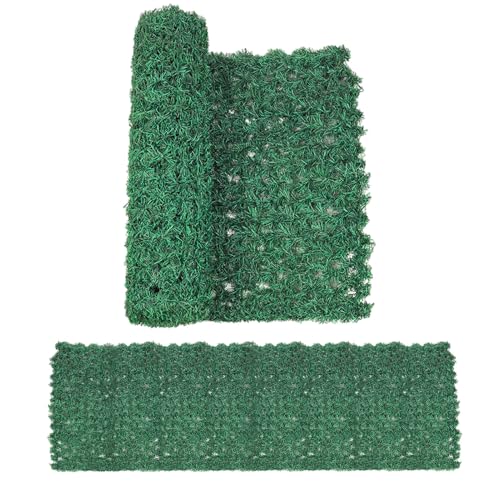 ZHUMCCY Schermo di artificiale - Green Ivy Recinzioni Screen Guardrail Covers,0,5 x 2 m Siepe di Artificiale Schermata Privacy Recinzione per Esterno Patio Parete Sfondo Cortile Giardino