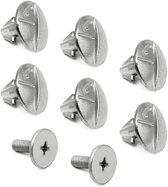 8 PCS Lower Engine Cover Bolt Pin Screws - 6 PCS 90674-TY2-A01 and 2 PCS 90105-TBA-A00 Lower Engine Cover Pin Screws, Compatible with H0nda Civic CR-V (Silver)