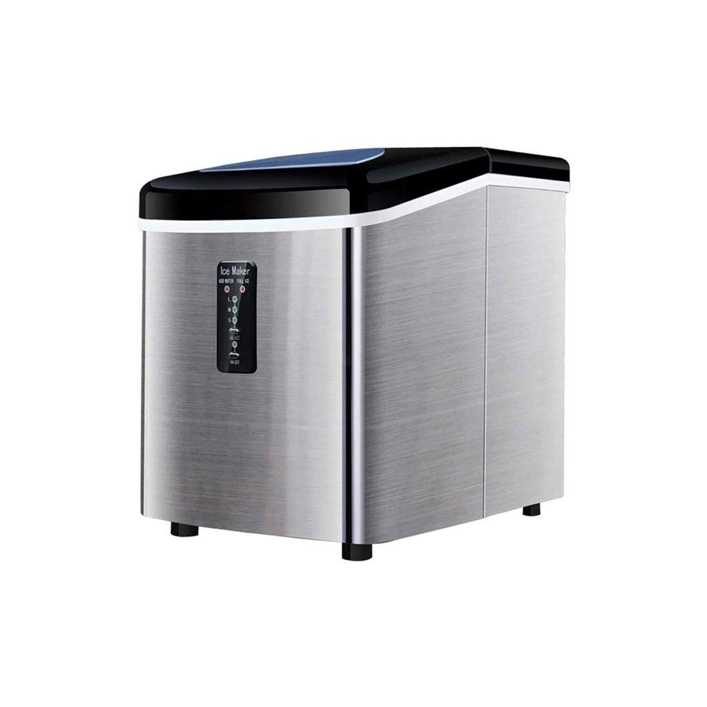 Máquina de Hielo Transparente portátil Countertop Ice Ice Machine 39 Ibs/24 Hours - Cubitos de Hielo listos en 8 Minutos 2.2 Ibs Almacenamiento de Hielo