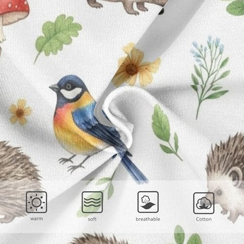 Kids Underwear, Hedgehogs Toddler Girl Briefs, Girls' Cotton Brief Underwear, 2T–8 Years3