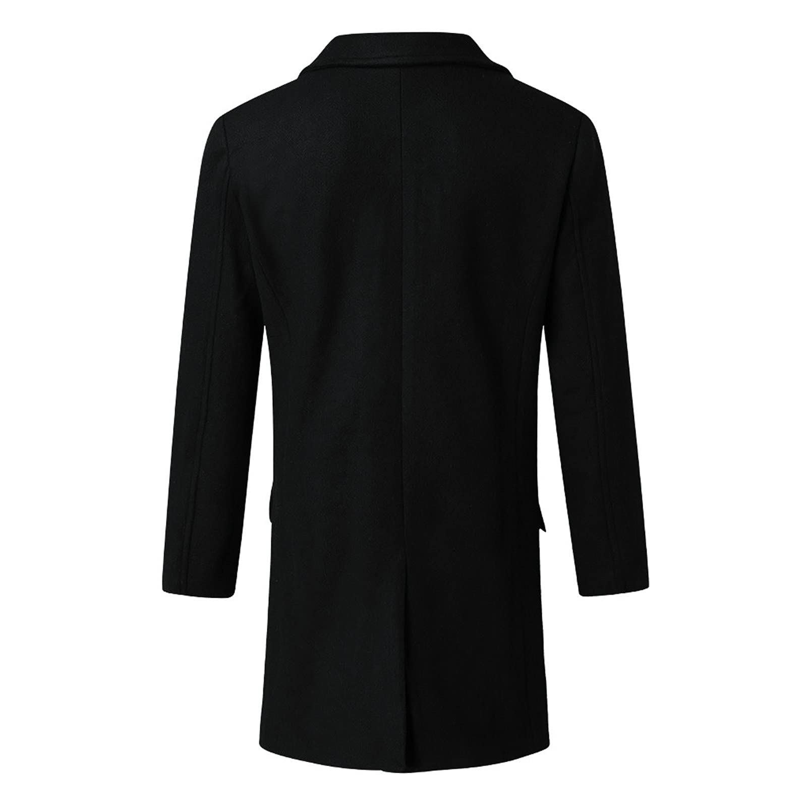 Soprabito Uomo Parka Impermeabile Vintage Trench Classico Business Taglie Forti Giacca a Vento Cappotto di Lana Invernale Autunno Elegante Doppiopetto Slim Fit Lungo