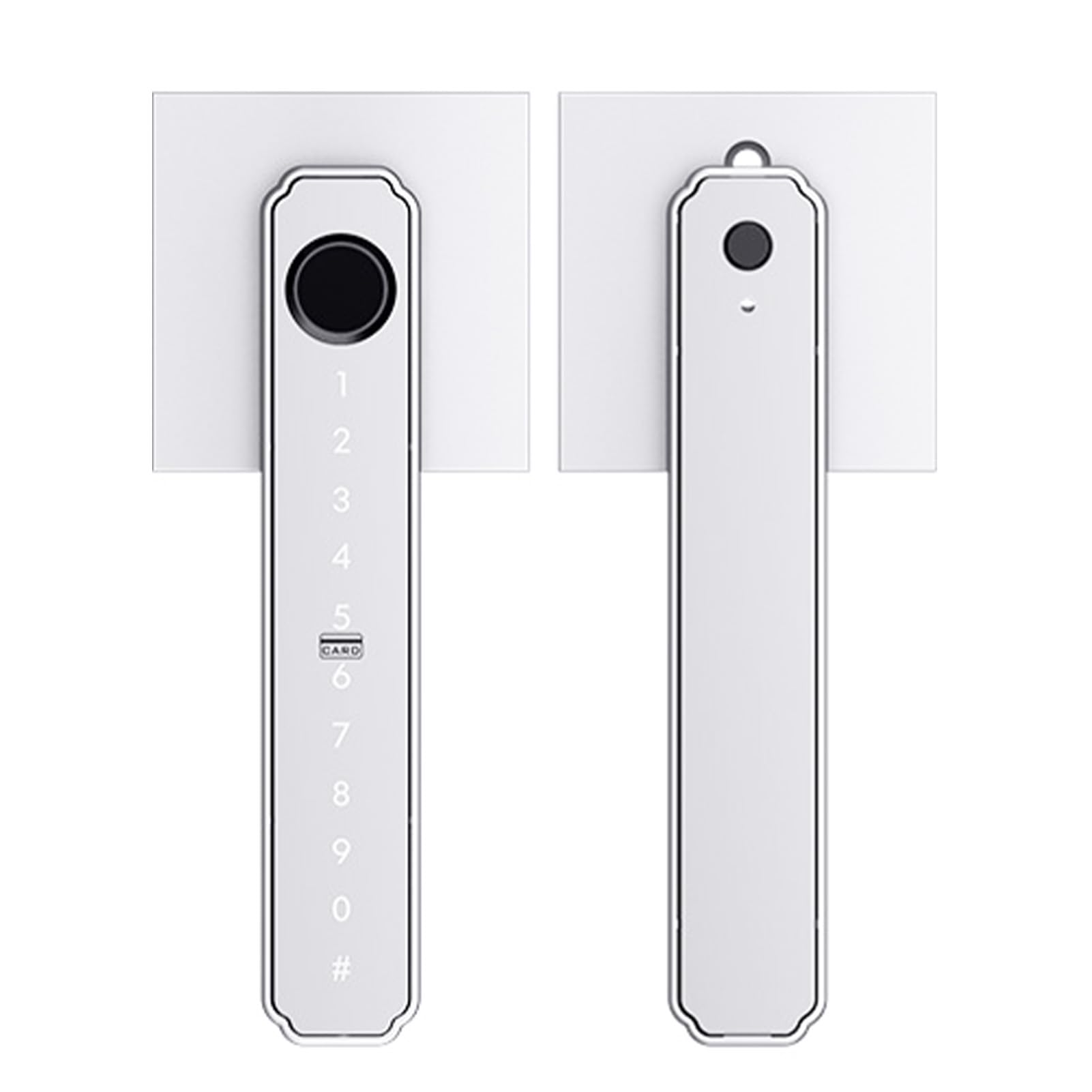 Cerradura de Puerta Inteligente con Huella Digital, Entrada sin Llave, Cerradura de Puerta Biométrica 5 en 1 con Control de Aplicación, Teclado de Contraseña, Tarjeta IC, Bloqueo Automático