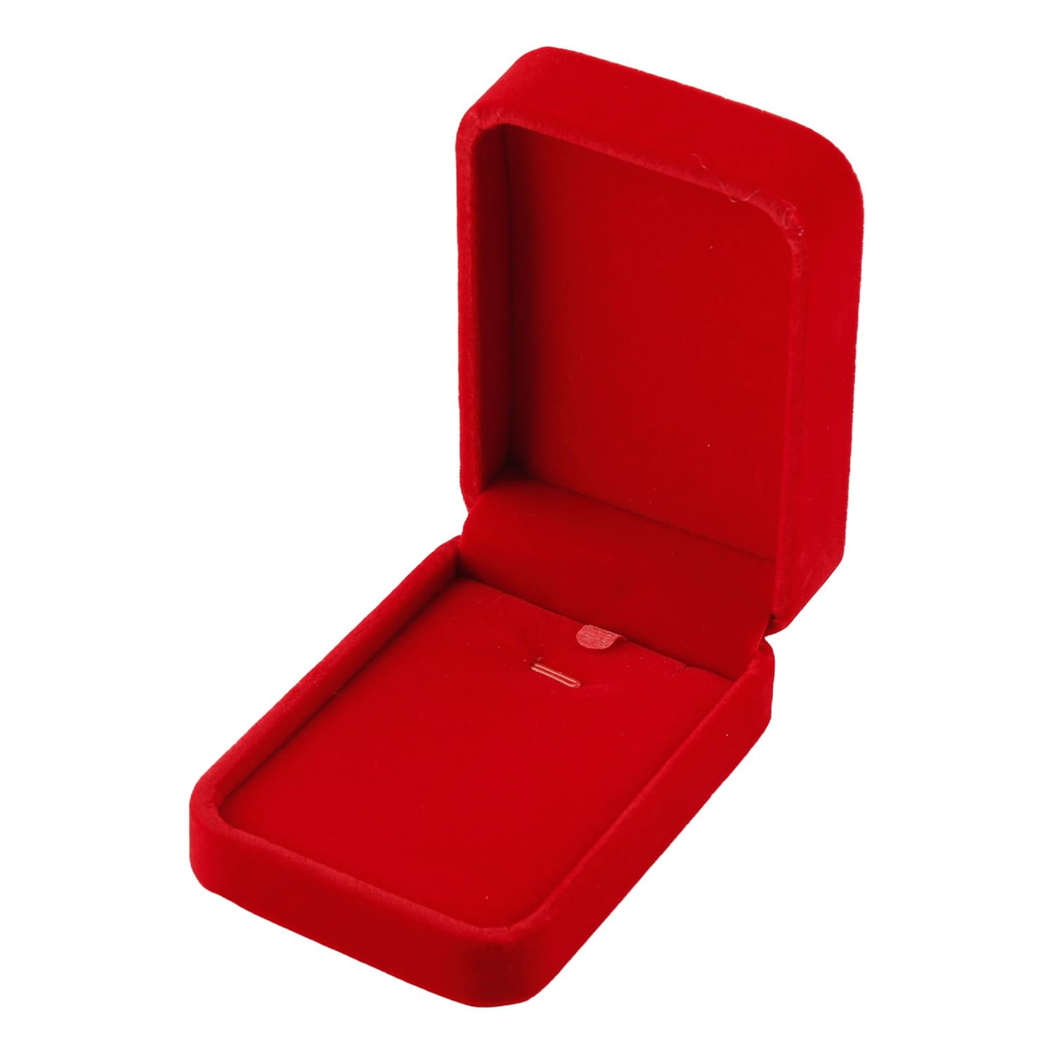 wellrun Velvet Necklace Boxs for Jewelry,Elegant Gift Box for Pendants,Jewelry Display Box for Weddings,Birthdays,Engagements & Special Occasions(Red)