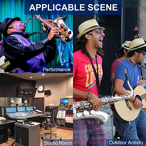 SGPRO Saxophone Wireless Microphone Professional Gooseneck Clipon Mic