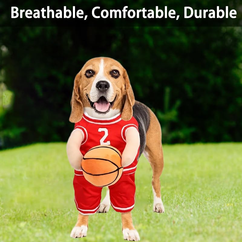 Disfraz deportivo baloncesto para perros, talla grande miniatura 5
