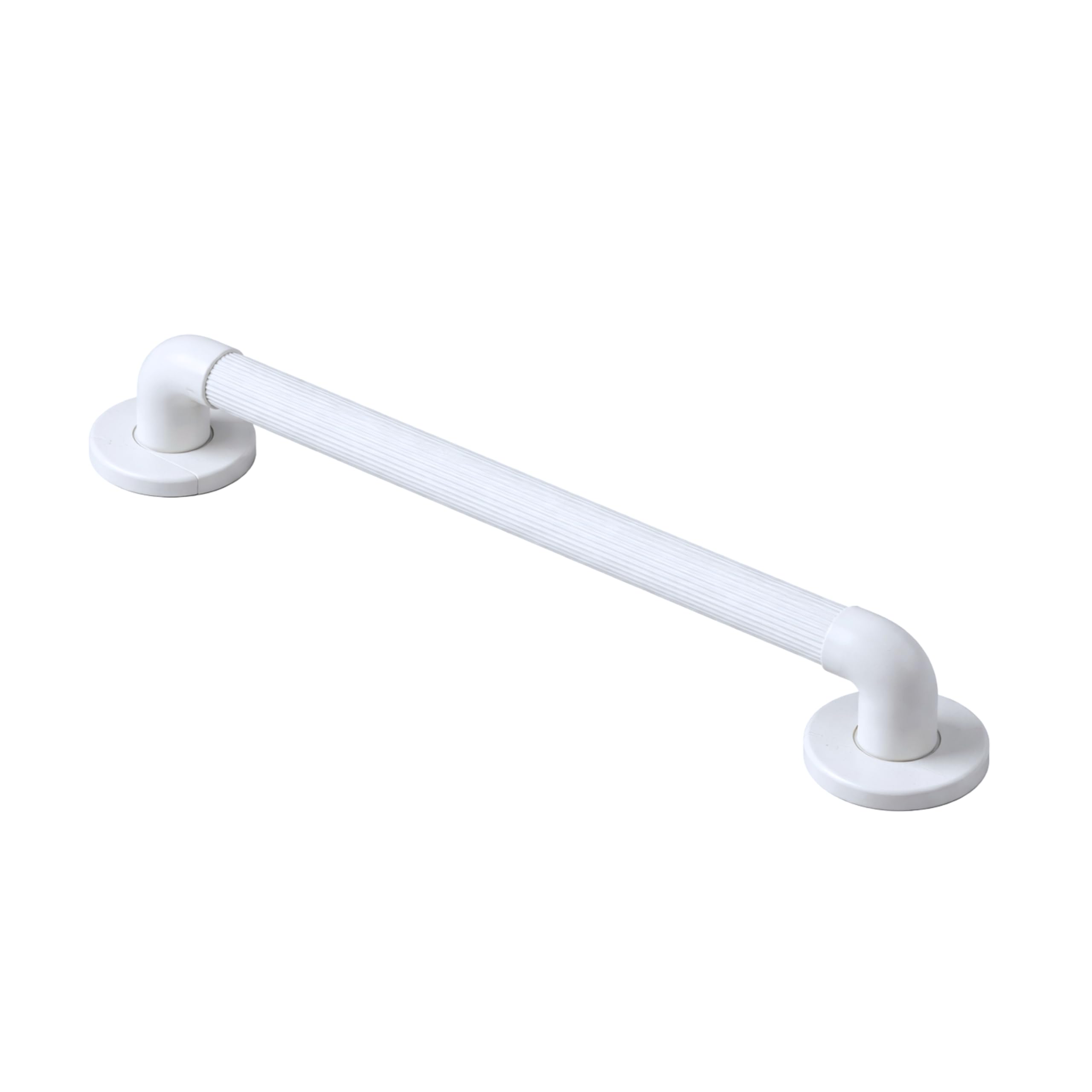 Homecraft Moulded Fluted Grab Rail, Durable PVC Safety Rail and Mobility Aid for Bathroom for Elderly, Disabled and Handicapped Users, Indoor and Outdoor Attachment, 38.1 cm