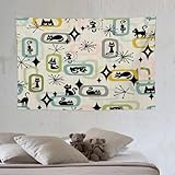 Multifunción: el tapiz se puede utilizar en interiores y exteriores, y se puede utilizar como tapiz o colgante de pared para decorar su habitación, sala de estar, pared de cocina, colcha, mantel, decoración de dormitorio, chal de playa, mantel, etc. Los patrones de alta definición y los colores brillantes hacen del tapiz una obra de arte perfecta, brindando disfrute visual.