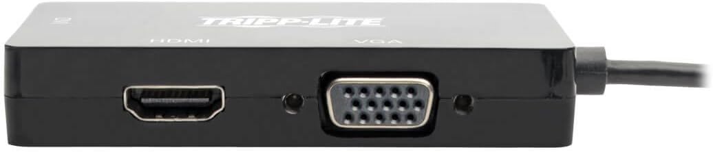Best Deal Cheap 🛒 Tripp Lite USB C Multiport Adapter Converter HDMI/DVI/VGA 4K @ 30Hz USB Type C Thunderbolt 3 Black (U444-06N-HDV4KB)