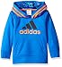 adidas Little Boys' Athletic Pullover Hoodie, Blue/Orange, 5