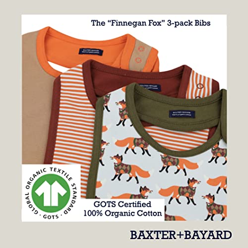 Organic Cotton Baby Bib 3-Pack for Newborns, Babies, Boys, Girls, Unisex, Shower Gift2