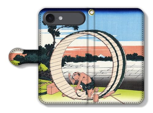 手帳型 iPhone17 Air互換 スマホケース 【世界の名画】 葛飾北斎 ☆浮世絵☆ 富嶽三十六景 富士山 山 冨嶽 アート 絵画 芸術 日本 和 和風 (尾州不二見原)
