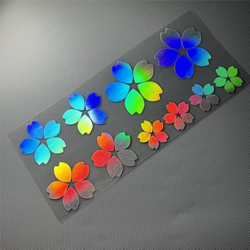 Image of Creative Fashion Flower Cherry Blossoms Petal Leaves Motor Bike Stickers Auto Body Car Styling PVC Decals (Laser)