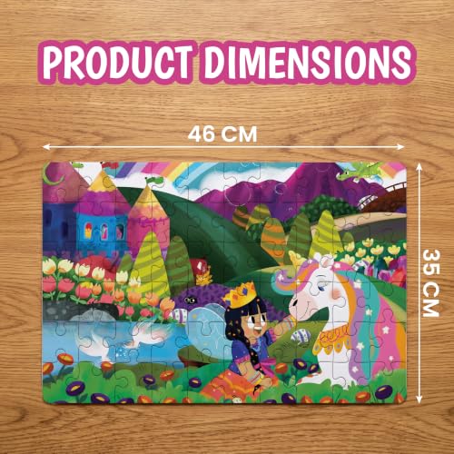 Image of The Curious Bees - Seek & Spot Puzzle & Game - Unicorn Jigsaw Puzzle | 60 Pieces + 10 Seek Cards | Gifts for Boys and Girls Ages 4-8 | BIS Approved | Made in India