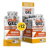 MELLIGEL - Energy Gel | Running Gels | Gluten-Free & Lactose-Free | No Artificial Additives | Made with Natural Ingredients | Pure and Clean Energy | Gut Friendly | Energy Gel Guarana | Pack of 12
