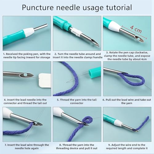 Image of Punch Needle kit for Beginners, Punch Stitching kit for Adults, Needle Punch Kits for Adults - A Water Otter with Hands Raised in The Water Punch Needle Set